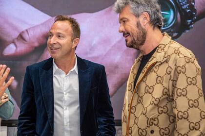 Marcelo Tinelli junto al presidente de Style Store, Gabriel Safirsztein.