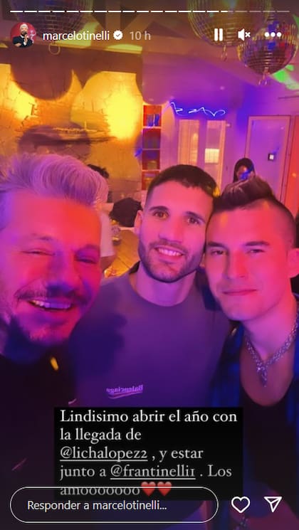 Marcelo Tinelli mostró el nuevo look de su hijo Fran en fotos de su fiesta de Año Nuevo (Fuente: Instagram Marcelo Tinelli)