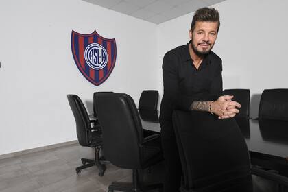 Marcelo Tinelli, presidente de San Lorenzo y titular de la Liga Profesional