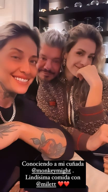 Marcelo Tinelli recibió a la hermana de Milett en su casa y afianzó su vínculo familiar