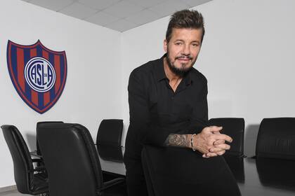Marcelo Tinelli, varios años vicepresidente y hoy presidente de un club que desde hace un tiempo tiene preocupaciones económicas.