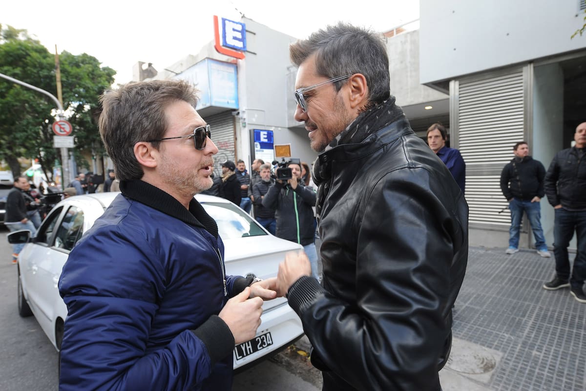 Marcelo Tinelli y Adrian Suar en la apertura de Showmatch 2016
