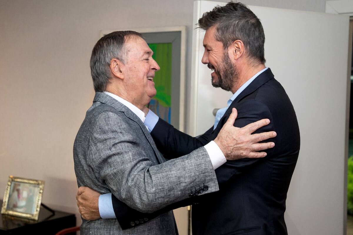 Marcelo Tinelli y Juan Schiaretti juntos