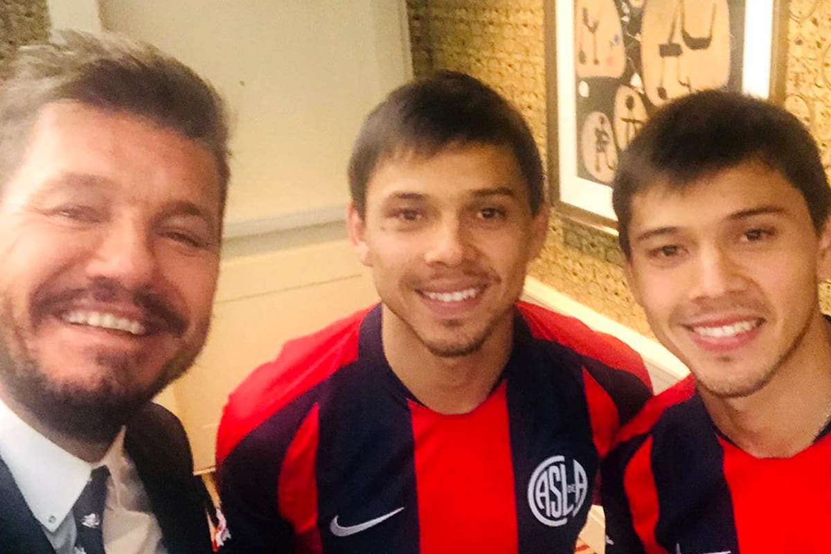 Marcelo Tinelli y los hermanos Romero