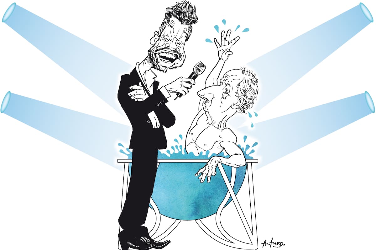 Marcelo Tinelli y Roberto Lavagna