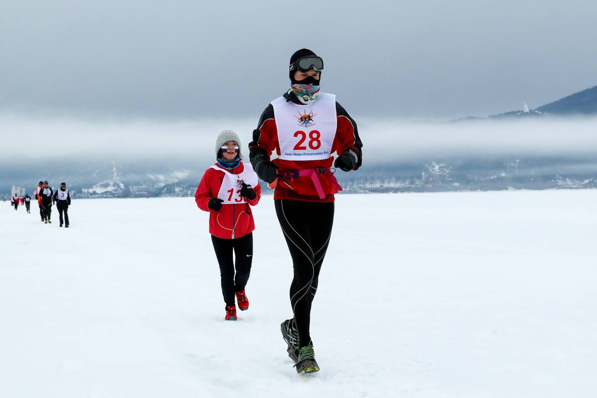 Marcelo Tordomar, el argentino que corrió la Maratón del Hielo en el Baikal en 2020.