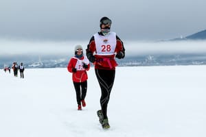 Marcelo Tordomar, el argentino que corrió la Maratón del Hielo en el Baikal en 2020.