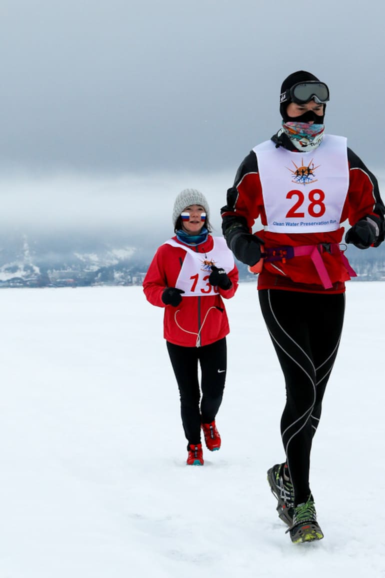 Marcelo Tordomar, el argentino que corrió la Maratón del Hielo en el Baikal en 2020.