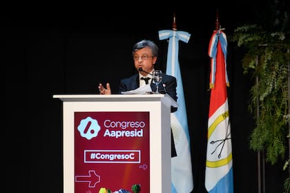 Marcelo Torres, presidente de Aapresid, durante el acto de apertura en la ciudad de Rosario