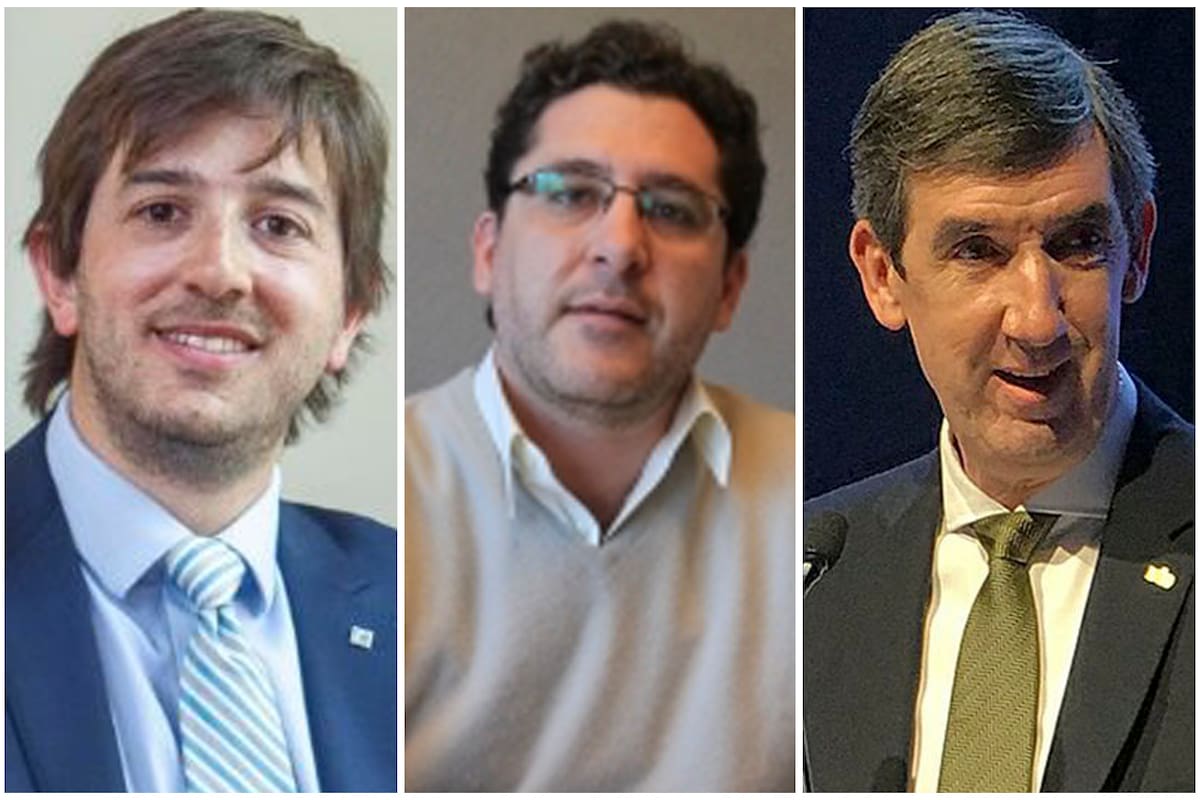 Marcelo Uribarren, Gustavo Fernández y Federico Pagano
