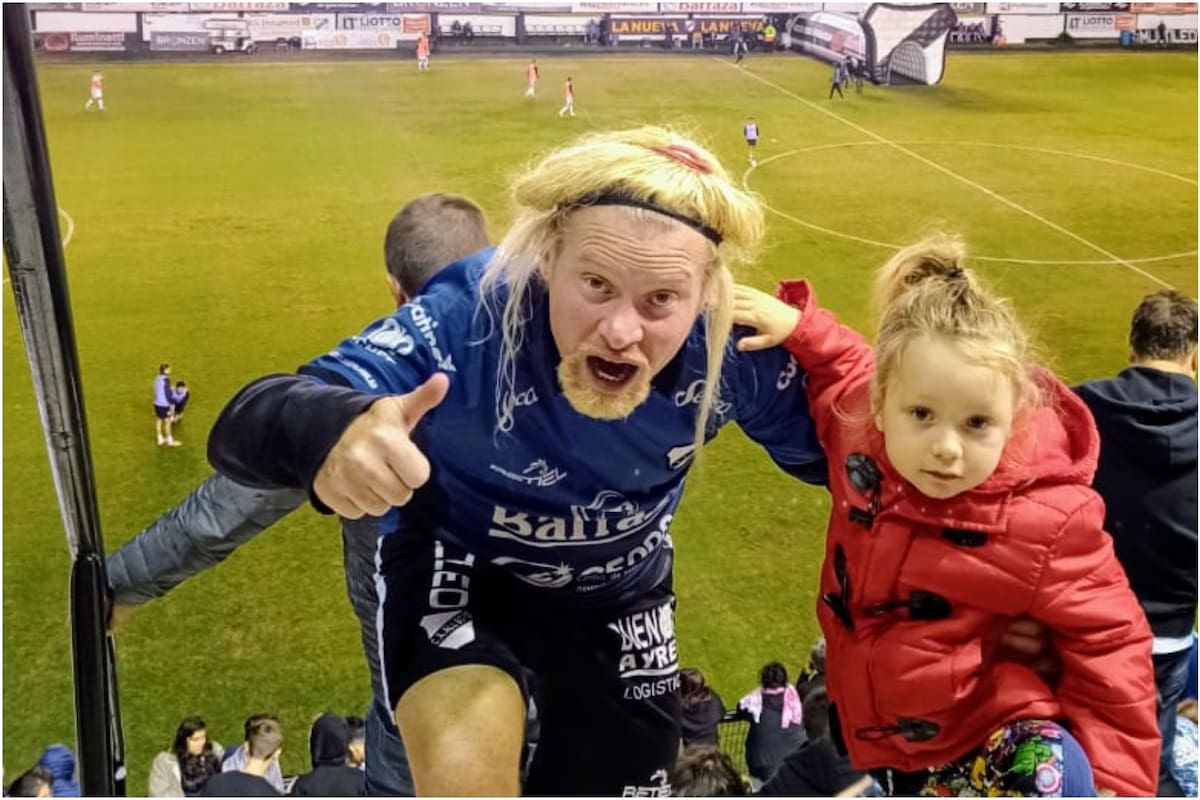 Marcelo y Milo festejan el triunfo de All Boys contra Temperley
Gentileza: Marcelo Groisman