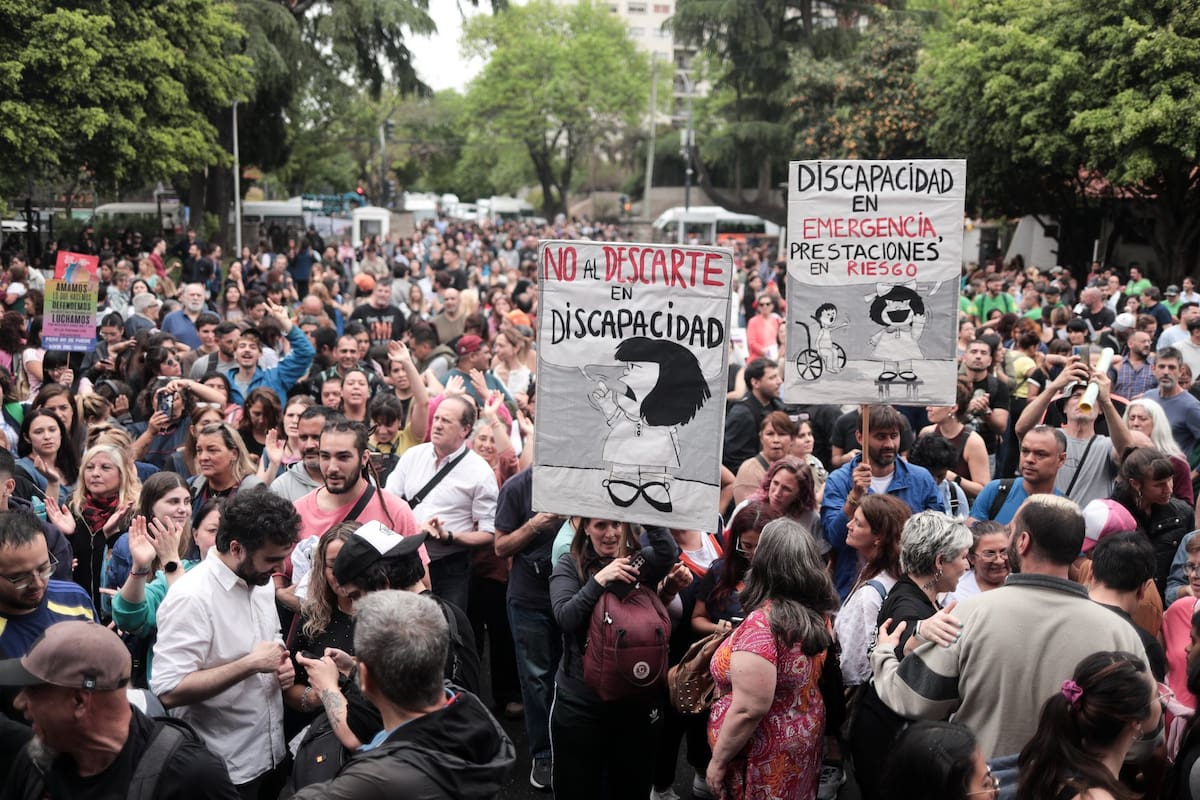 Marcha a la Agencia Nacional de Discapacidad