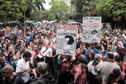 Marcha a la Agencia Nacional de Discapacidad