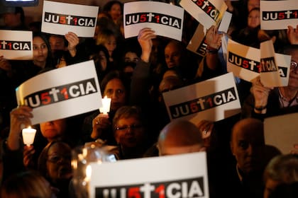 Marcha contra la corrupción en los Tribunales argentinos