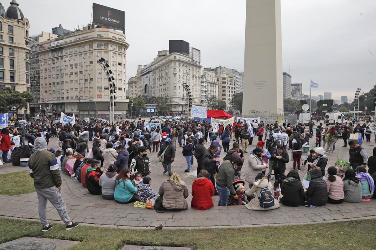 Marcha de la CCC en el Obelisco