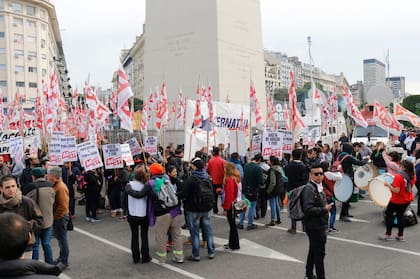 Marcha en el Obelisco