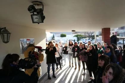 Marcha en los tribunales de Rawson contra la "manada de Chubut" que abusó de una chica en septiembre de 2012