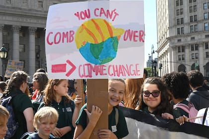 Marcha en Nueva York por el cambio climático