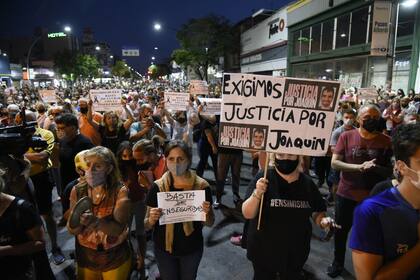 Marcha en Rosario en pedido de justicia por el asesinato de Joaquín Fernando Pérez