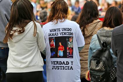 Marcha en San Miguel del Monte por los cuatro jóvenes muertos durante una persecución policial