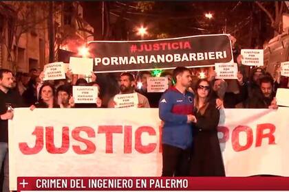 Marcha para pedir justicia por el crimen del ingeniero Mariano Barbieri