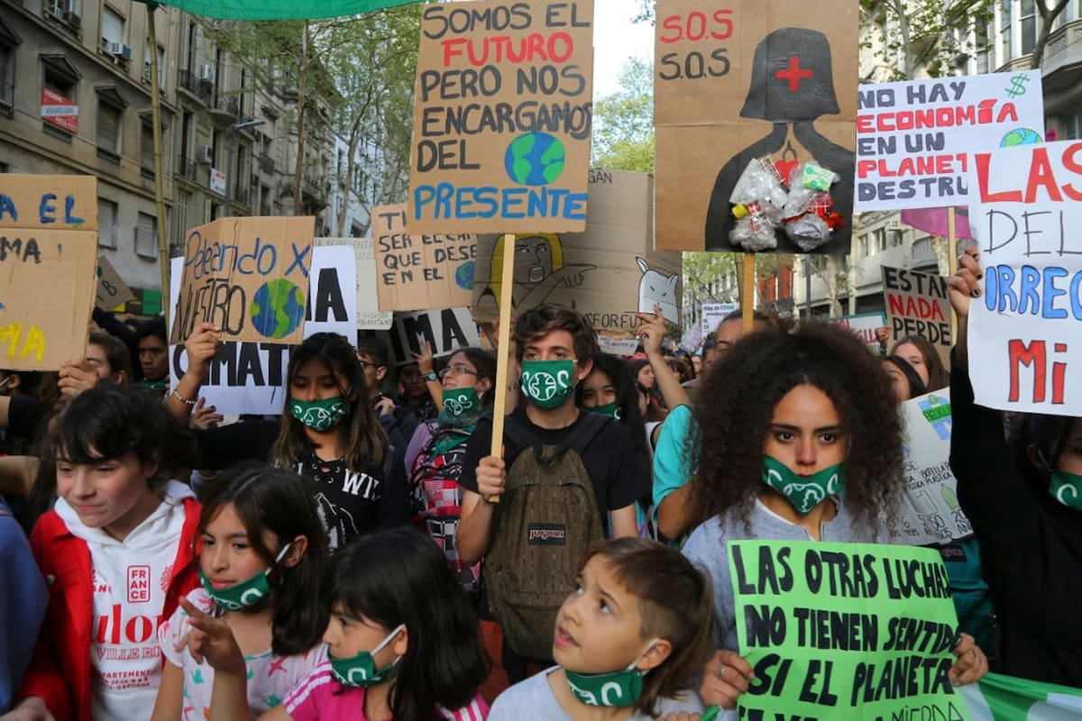 Marcha por el cambio climatico . Buenos Aires