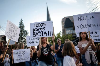 Marcha por hechos de inseguridad en Villa General Belgrano