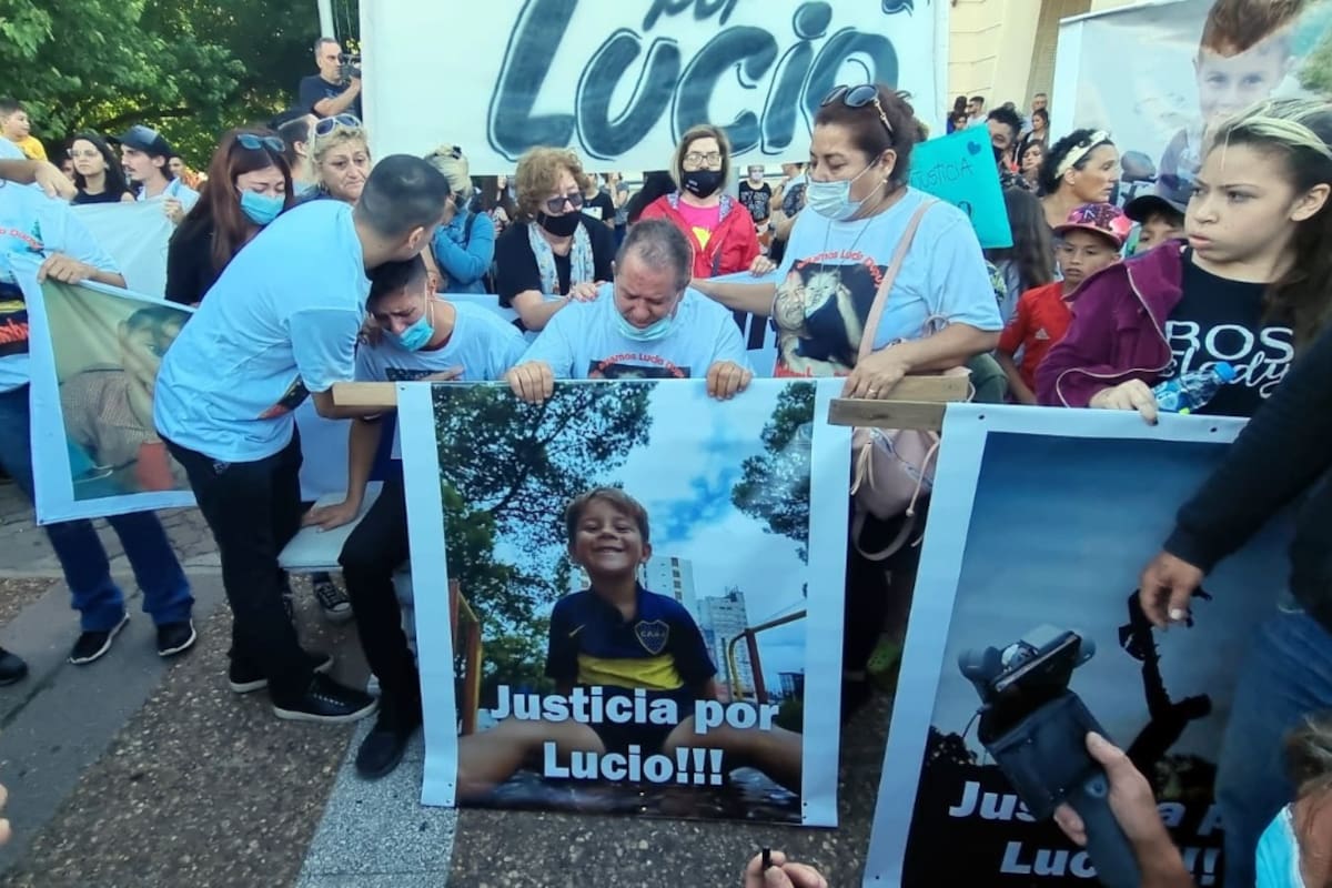 Marcha por la muerte de Abel Lucio Dupuy en Santa Rosa, La Pampa