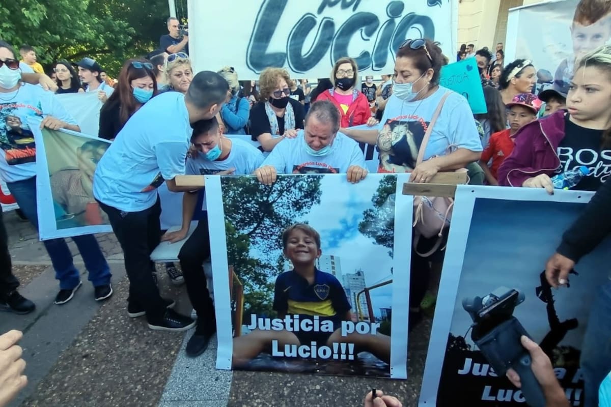 Marcha por la muerte de Abel Lucio Dupuy en Santa Rosa, La Pampa