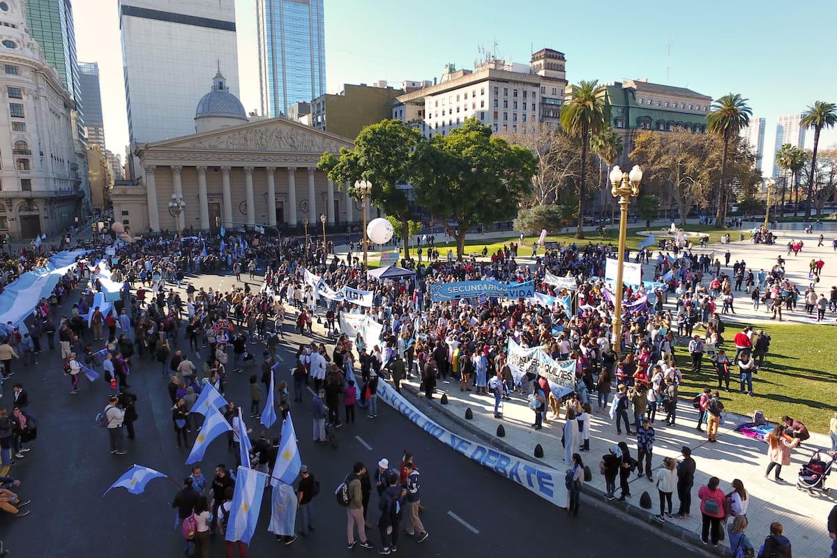 Marcha por las Dos Vidas desde la Plaza de Mayo hasta el Congreso