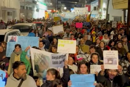Marcha por Loan en la ciudad de Goya, en Corrientes