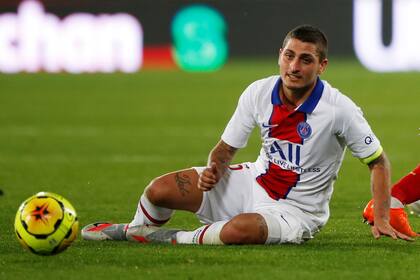 Marco Verratti, durante un partido con PSG