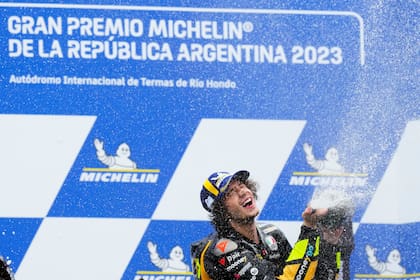 Marco Bezzecchi, último ganador del Gran Premio de Argentina de MotoGP; la fecha del actual curso, del 5 al 7 de abril, todavía no está confirmada