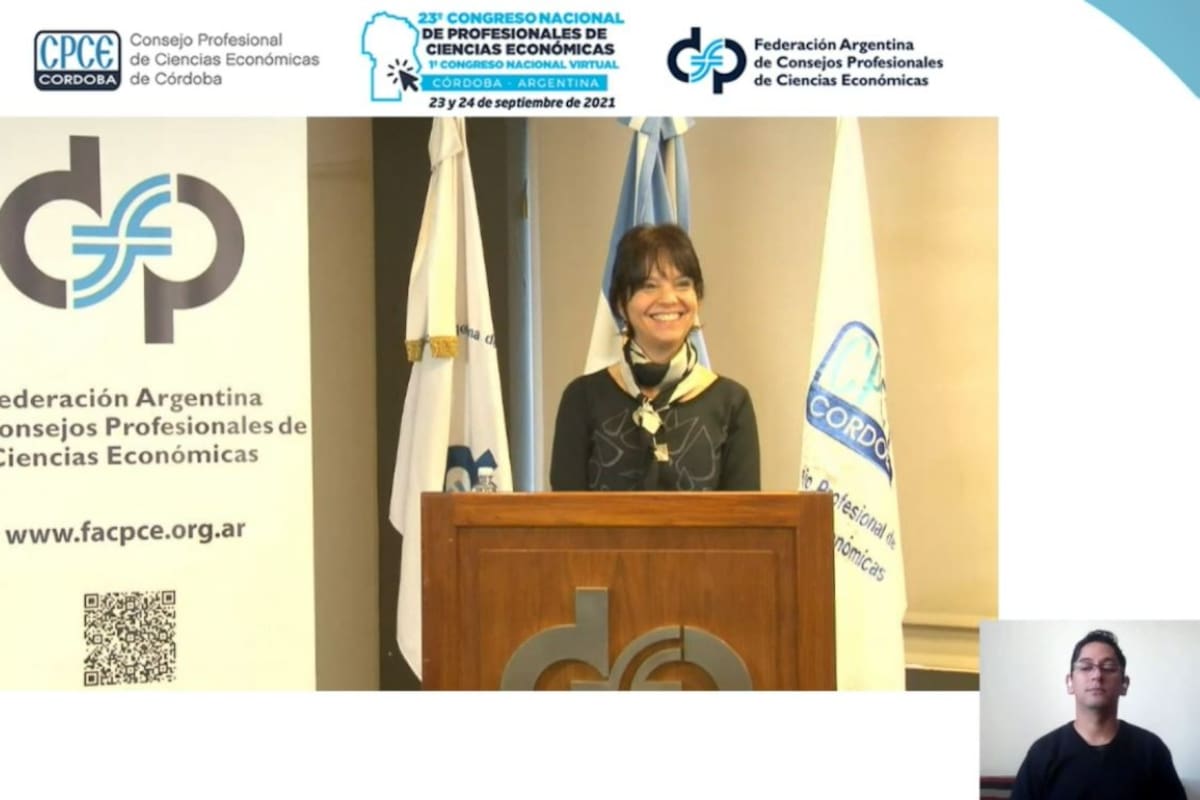 Marcó del Pont inauguró un congreso de Profesionales de Ciencias Económicas.