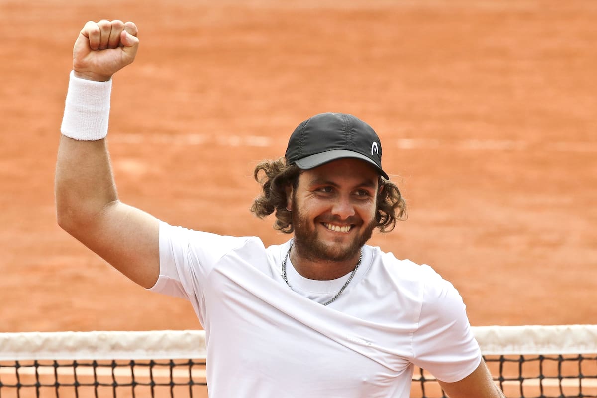 Marco Trungelliti en Roland Garros 2018, torneo al que entró como lucky loser, después de manejar casi 10 horas hasta París desde Barcelona