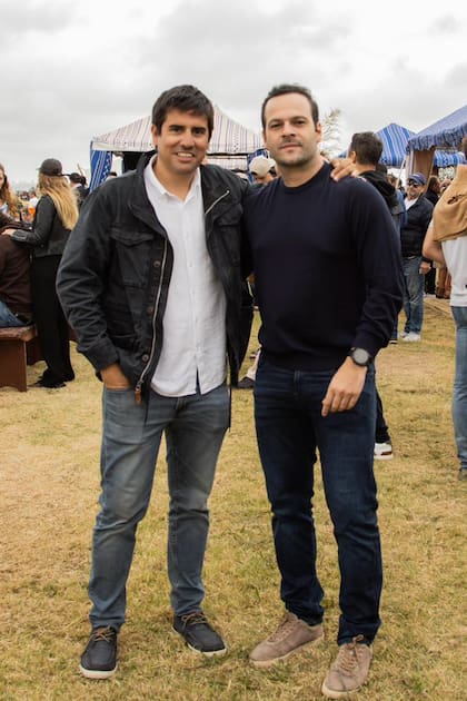 Marco Villasboa Lanusse, manager de La Dolfina, y Ze Neto, director de entretenimiento del grupo brasileño JHSF.