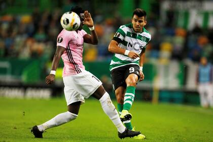 Marcos Acuña fue titular en Sporting de Lisboa, que sobre el final derrotó a rosenborg, de Noruega