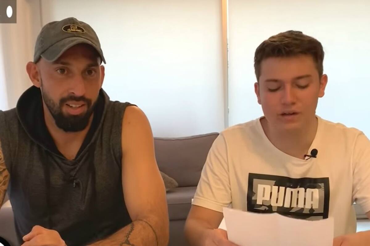 Marcos Díaz se sumó al desafío de un famoso youtuber