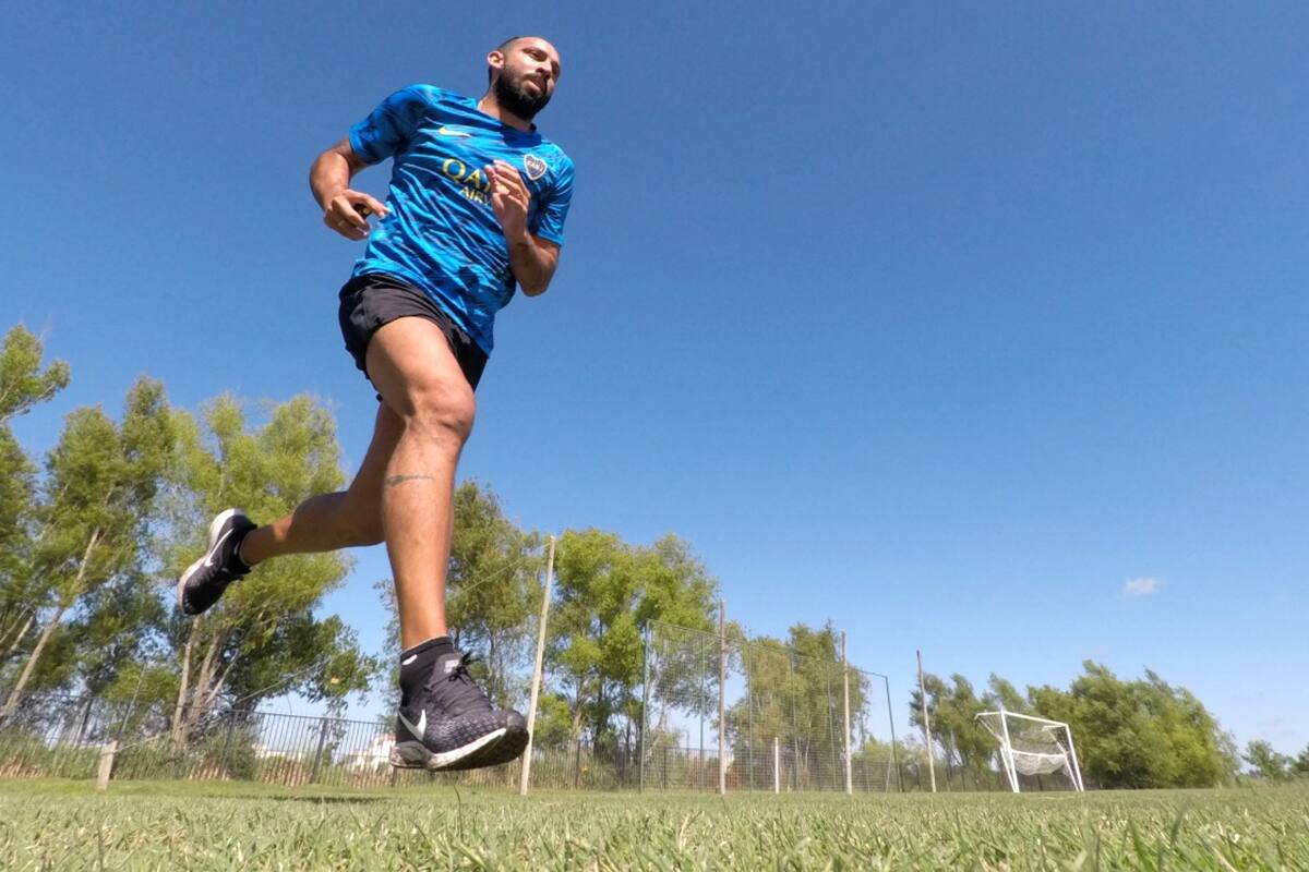 Marcos Díaz ya se entrenó como jugador de Boca