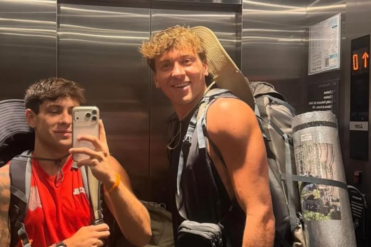 Marcos Giles compartió una publicación en Instagram sobre su viaje al sur con un amigo
(Foto: @marcos.giles)