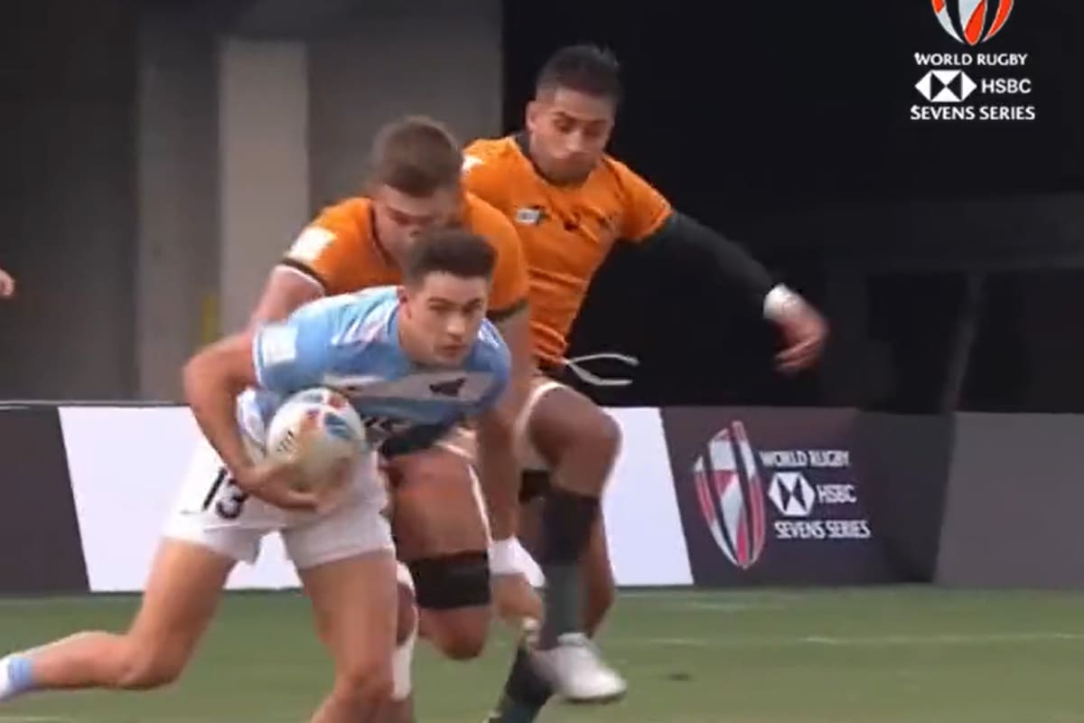 Marcos Moneta, el mejor jugador del mundo, en el partido ante Australia