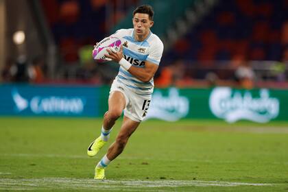 Marcos Moneta, el tryman de Pumas 7s, que afrontarán contra Australia una semifinal del Seven de Hong Kong.