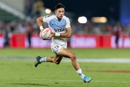 Marcos Moneta, en la caída de los Pumas 7s frente a Sudáfrica