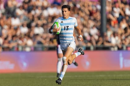Marcos Moneta, figura de los Pumas 7s, que irán por la medalla dorada en rugby en los Juegos Suramericanos.