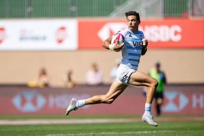 Marcos Moneta finalizó el Seven de Dubai con cinco tries en cinco partidos
