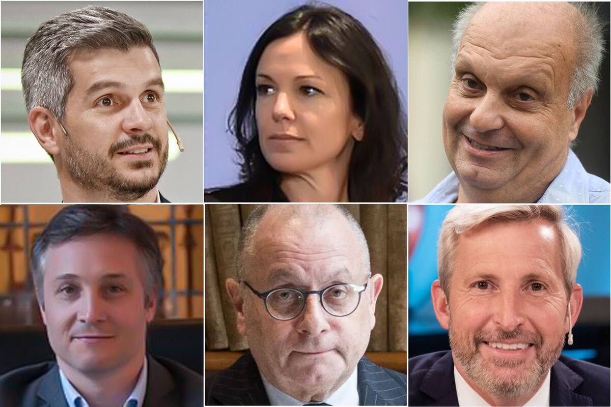 Marcos Peña, Carolina Stanley, Hernán Lombardi, Fernando De Andreis, Jorge Faurie y Rogelio Frigerio