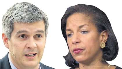 Marcos Peña , Jefe de Gabinete. Susan Rice, Asesora de Obama en Seguridad