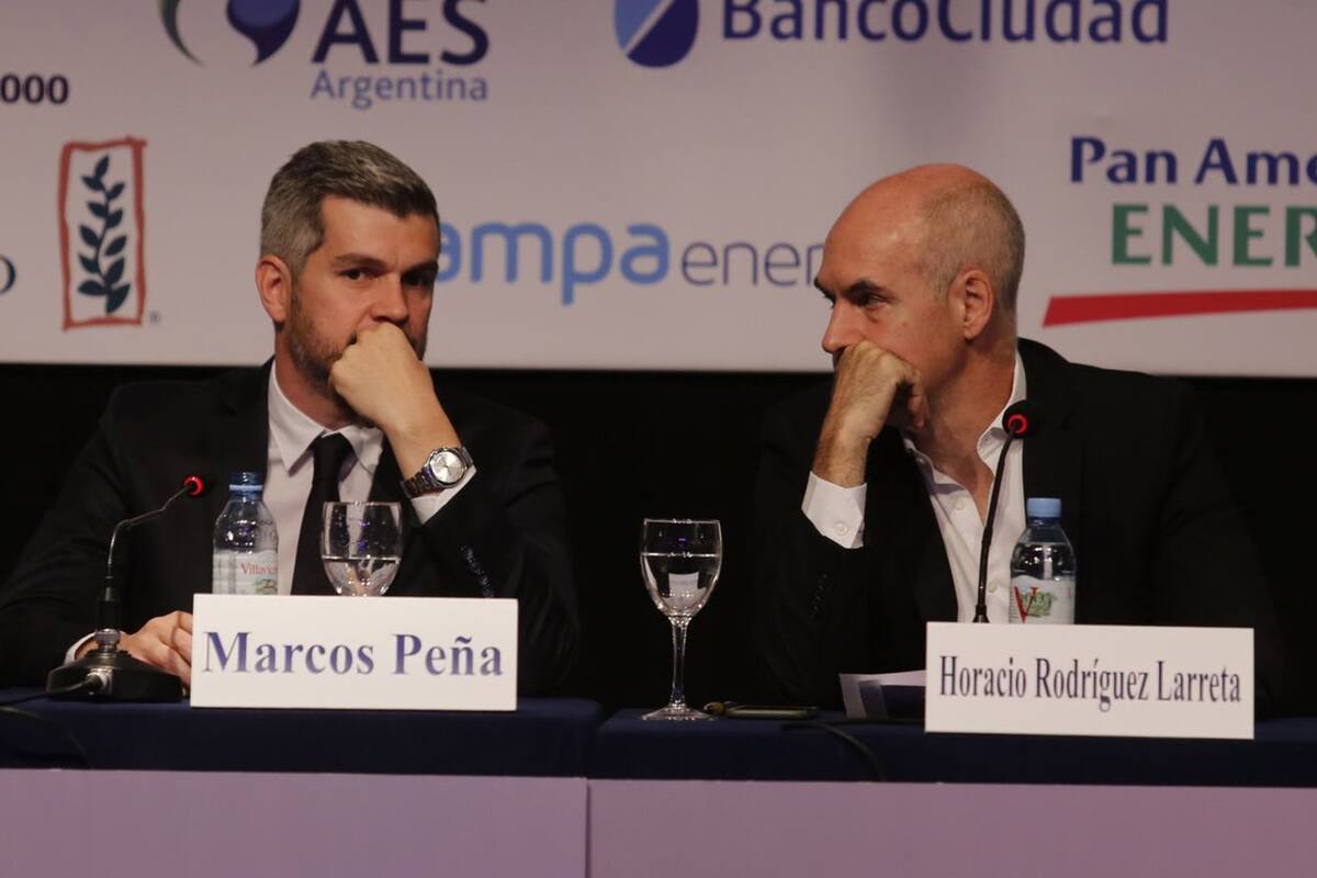 Marcos Peña y Horacio Rodríguez Larreta