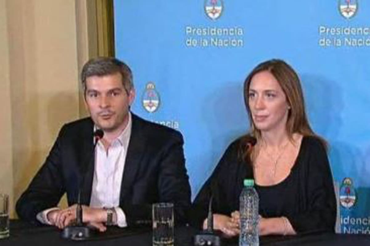 Marcos Peña y María Eugenia Vidal