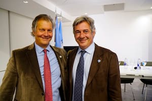 Marcos Pereda y Nicolás Pino fueron elegidos nuevamente como vicepresidente y presidente, respectivamente, de la Sociedad Rural Argentina (SRA)
